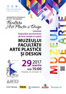 Afișa - Muzeul de arte vizuale a Facultății Arte Plastice și Design