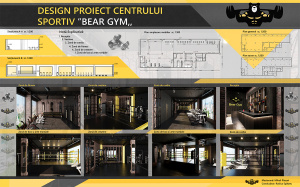 Mihail Pînzari, Design Interior – „Design proiect centrului sportiv BEAR GYM”
