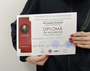 Nina Apostol. Diplomă, locul I